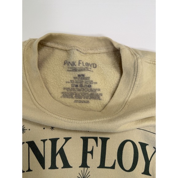 Pink Floyd Sweatshirt Beige Graphic Crewneck Medium Sun Moon Eye Vintage Style - Picture 11 of 13